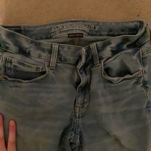 Light wash skinny jeans!